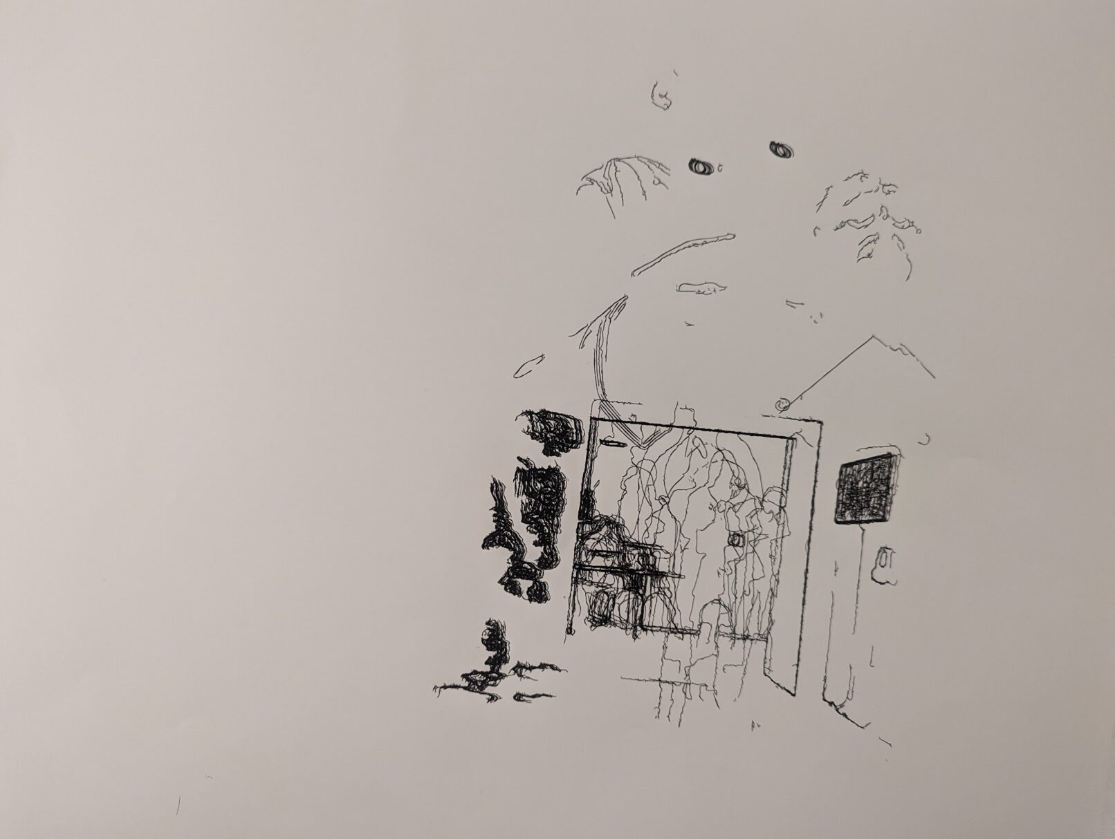 sketch by drawing machine created by Robin Leverton