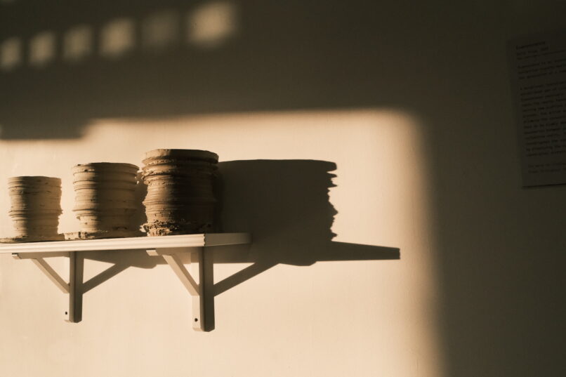 Detail of Sofia Taipa's work Evanescence